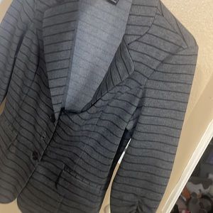 SoHo Black & Grey Blazer striped blazer size medium